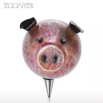 Tooarts Piggy Пробка Пробка для бутылки вина Железный материал Герметичное уплотнение Декоративная пробка для вина кофейный