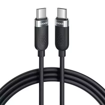 Toocki USB C кабель 3M 60W силиконовый кабель черный PD/QC кабель быстрой зарядки типа C Не спутывается Предотвращение отключения зарядного кабеля В комплекте с кабелем