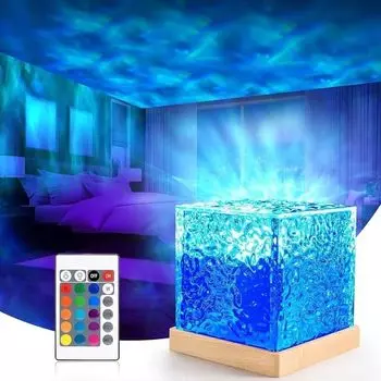 Tooge Indirect Stylish Night Water Surface Bedside Aurora Relaxing USB Remote 16 Яркость Праздничная Лампа, Освещение, Свет, Свет, Лампа, Свет,