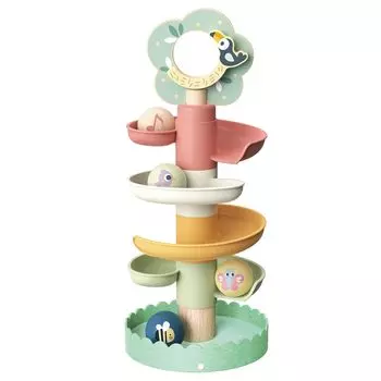 Tooky Toy Tower Развивающая игрушка Деревянная игрушка для детей 1 года 2 лет 3 лет [Склон Курукоро]