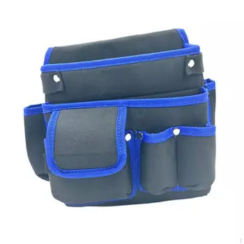 Tool Belt Pouch Organizer Multipurpose Storage Waist Bag with Multi Pockets for Plumbing Gardening
