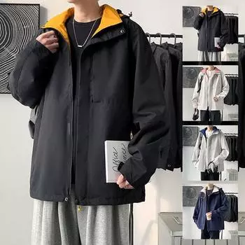 Куртка Tooling Мужская повседневная одежда с капюшоном на весну и осень Подростковая спортивная куртка Ruffian Handsome M