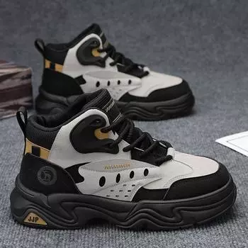 Tooling Martin boots men s autumn and winter 2024 new thick-soled heightening wear-resistant locomotive boots men s outdoor mountaineering boots 39