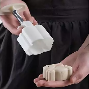 Tools Exquisite Gift Cake Making Cookie Mold Embossing Molds Mooncake Mould Baking Accessories белый