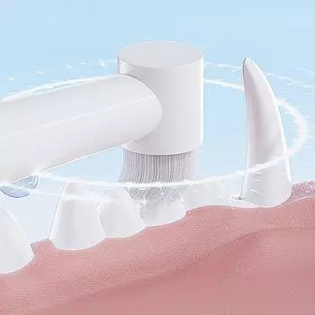 Toothbrush For Cats Dogs Remove Bad Breath And Tartar Dental Care Soft Brush Oral Cleaning Brush For Sensitive Gum accessories Flat head синий