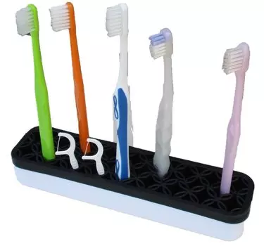 Toothbrush Toothbrush Toothbrush Toothbrush Stylish Toothbrush Holder JP-SAKURA Holder, Holder, Stand, Storage, (Black)