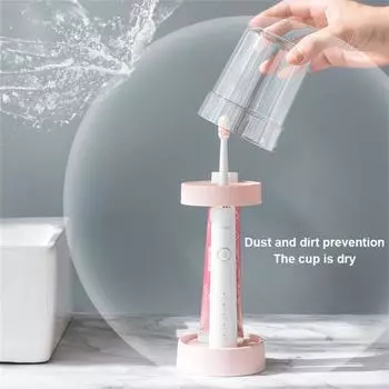 Toothpaste Cover Dustproof Creative Bathroom Simple Style Bathroom Tools Home Organizer Toothbrush Dustcover Wash Cup Adjustable белый