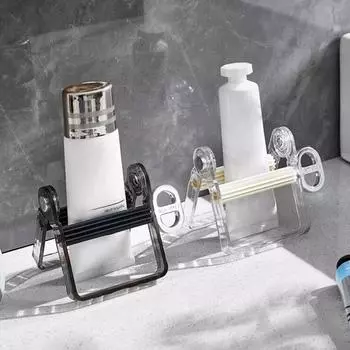 Toothpaste Squeezer Manual Rotating Toothpaste Facial Cleanser Skin Care Products Hair Dye Oil Paint Paste Squeezer Bathroom Acc белый