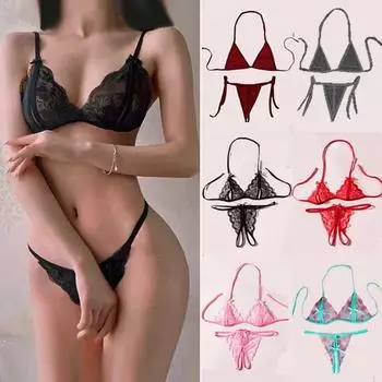 Tooxika, 11 стилей, женское кружевное прозрачное нижнее белье с низкой талией и низкой талией, нижнее белье, ночная рубашка, комплект из двух предметов, пижамный комплект