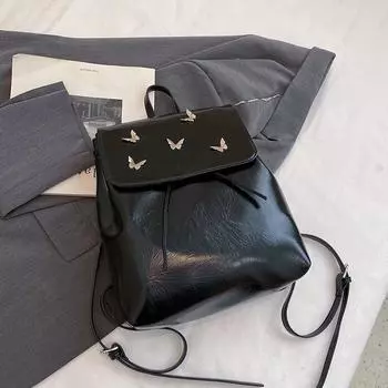 Tooxika Butterfly Backpack Большая вместимость Hot Girl Single Shoulder Bag Универсальная женская сумка для поездок на работу S белый