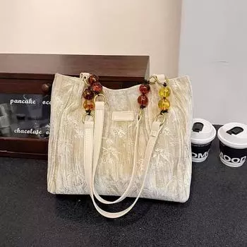 Tooxika Fashion New Тисненая Бисерная Сумка Через Плечо Для Женщин чёрный