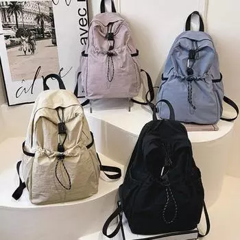 Tooxika Ins Niche Design Backpack Student Class Bag Портативный рюкзак для поездок на работу Универсальная дорожная сумка чёрный