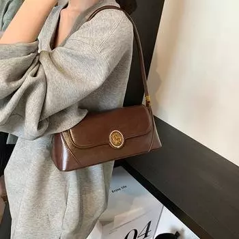 Tooxika Модная большая вместительная повседневная сумка через плечо для поездок на работу, маленькая квадратная сумка чёрный