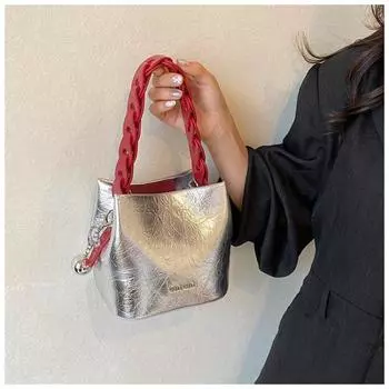 Tooxika Модная сумка Новый стиль Универсальная плетеная сумка-ведро Модная сумка-мессенджер чёрный