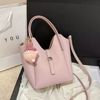 Tooxika Модная сумка-ведро, новый стиль, универсальная сумка, большая вместимость, сумка-мессенджер через плечо чёрный