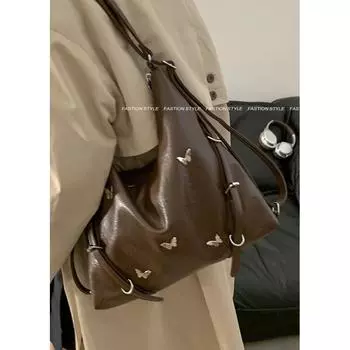 Tooxika Модный Рюкзак с бантом Женская Новая Осенняя Ретро Сумка Через Плечо Большая Вместительная Сумка-тоут