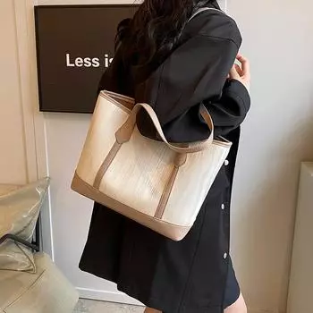 Tooxika New Simple Versatile Large Capacity Women s Handbag Tote Bag Shoulder Bag