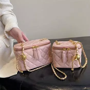 Tooxika New Style Chain Box Bag Простая женская сумка через плечо чёрный