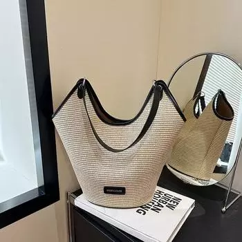 Tooxika Новая модная простая женская сумка на одно плечо, универсальная, интернет-знаменитость, популярная сумка-тоут чёрный