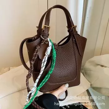 Tooxika Новая модная универсальная сумка-ведро через плечо на осень и зиму чёрный