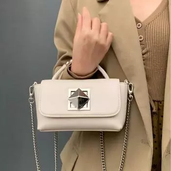 Tooxika Новая популярная сумка Модная маленькая квадратная сумка через плечо Универсальная изысканная маленькая сумка абрикосовый