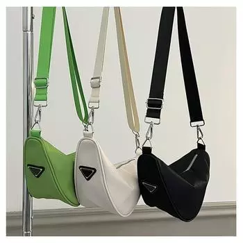 Tooxika Новая повседневная простая женская нейлоновая ткань, хит продаж, сумка через плечо с пельменями чёрный