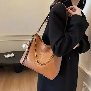 Tooxika Новая простая большая вместительная женская сумка-тоут высокого класса для поездок на работу и обратно