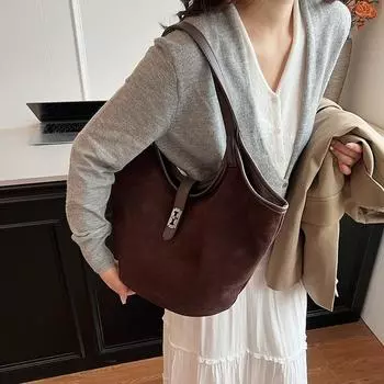 Tooxika Новая замшевая ретро-сумка для женщин, высококачественная сумка через плечо большой емкости