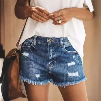 Tooxika Новые повседневные джинсовые шорты с потертостями для женских шорт