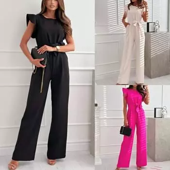 Tooxika Новые женские брюки-комбинезон с высокой талией и завязкой на талии L