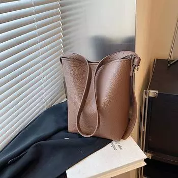 Tooxika однотонная большая вместительная сумка, новый стиль, модная универсальная сумка для поездок на работу в стиле ретро, сумка через плечо под мышкой чёрный