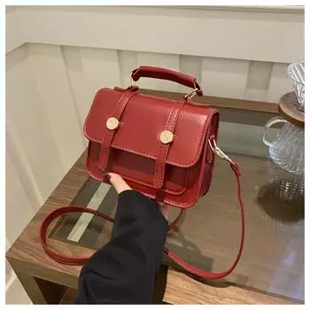 Tooxika однотонная новая повседневная ретро-сумка через плечо маленькая квадратная