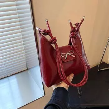 Tooxika Портативная модная сумка-тоут через плечо с бантом