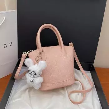 Tooxika Ретро Текстура Нишевый Дизайн Маленькая Сумка Женская Новая Одно Плечевая Сумка Сумка Через Плечо Сумка-ведро чёрный