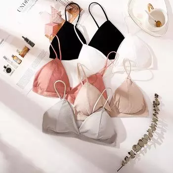 Tooxika сексуальный женский тонкий французский бюстгальтер с треугольными чашками без стального кольца с тонкими бретелями красивый бюстгальтер со сборками на спине