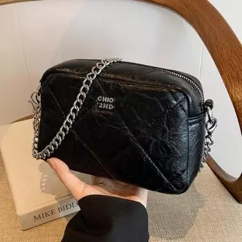 Tooxika Высококачественная модная женская сумка Diamond Bag, маленькая квадратная сумка, новый стиль, сумка через плечо чёрный