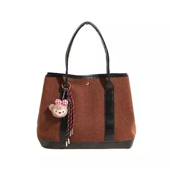 Tooxika женская новая большая вместительная сумка через плечо, сумка-тоут для поездок на работу коричневый