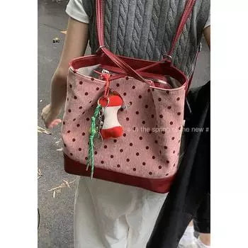 Tooxika женская новая модная сумка через плечо с узором в горошек большой вместимости