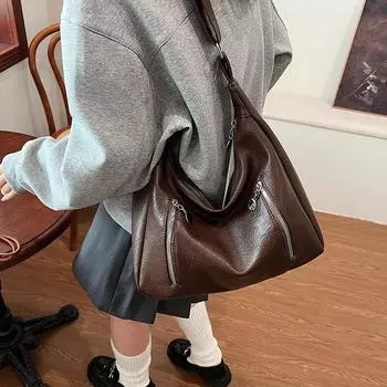 Tooxika женская новая осенне-зимняя простая большая вместительная сумка-тоут повседневная универсальная сумка-мессенджер через плечо