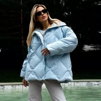 Tooxika Женская осенне-зимняя куртка свободного покроя с матовыми блестящими лацканами L чёрный