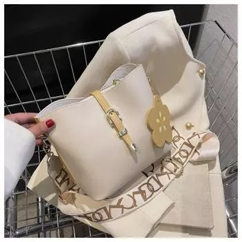 Tooxika женская сумка новый стиль темперамент сумка-ведро широкий плечевой ремень сумка через плечо сумка-мессенджер чёрный