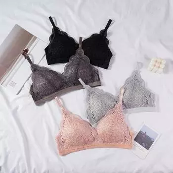 Tooxika женские сексуальные кружевные бюстгальтеры пуш-ап с v-образным вырезом нижнее белье маленький бюстгальтер грудь женское нижнее белье с цветочной вышивкой регулируемые бретели бюстгальтер без косточек