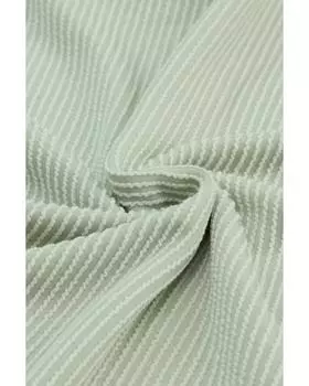 Топ Azura Exchange Oversize с ребристыми рукавами и отворотами S зелёный