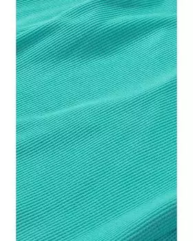 Топ Azura Exchange с длинными рукавами в рубчик XL зелёный