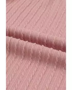 Топ Azura Exchange с длинными рукавами в рубчик M розовый