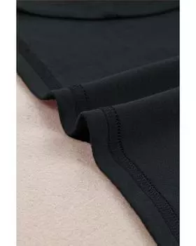 Топ Azura Exchange с круглым вырезом и длинными рукавами S чёрный