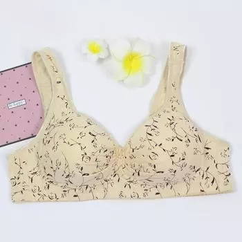 Топ без рукавов со стальным кольцом, дышащее нижнее белье для женщин, бюстгальтер для мам среднего и пожилого возраста, большой хлопковый бюстгальтер 36