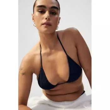 Топ бикини HM с треугольной чашечкой, темно-синий