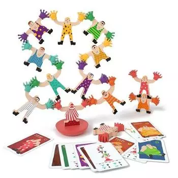 Top Bright Human Tower Stacking Castel, смешанные цвета, 1 шт., Корейские детские товары