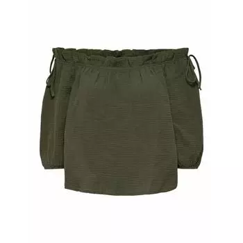 Топ цвета хаки с открытыми плечами ТОЛЬКО для женщин XS хаки